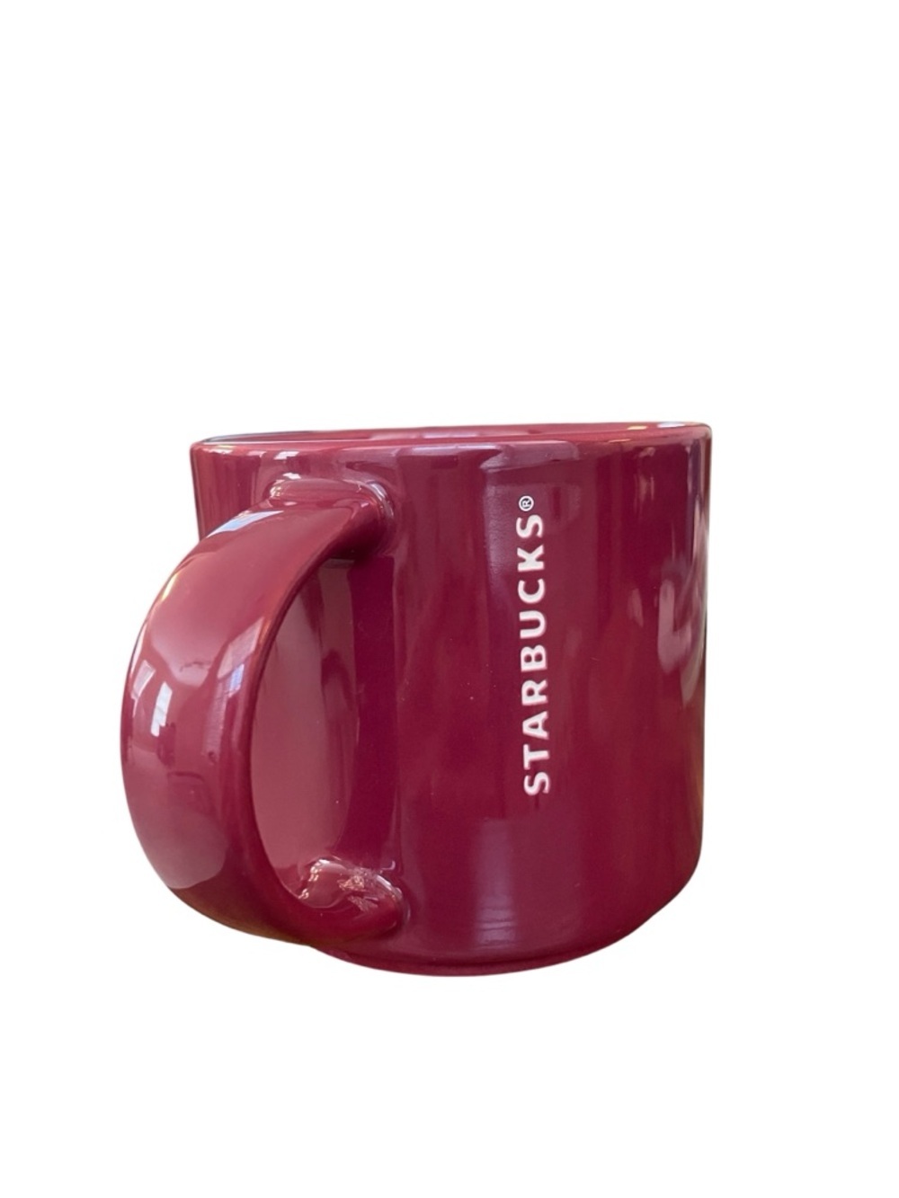 Starbucks Burgundy Coffee/ Tea Mug. 14 fl oz / 414 ml.